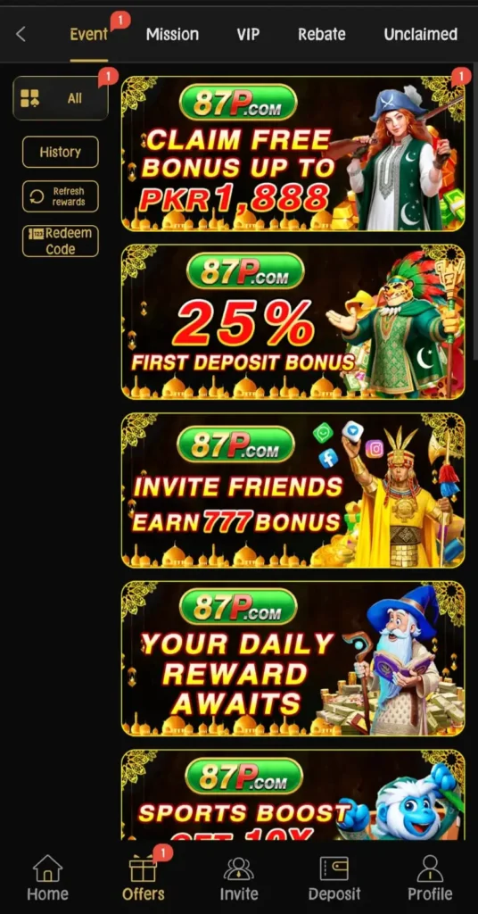 87 P Game Bonuses logo